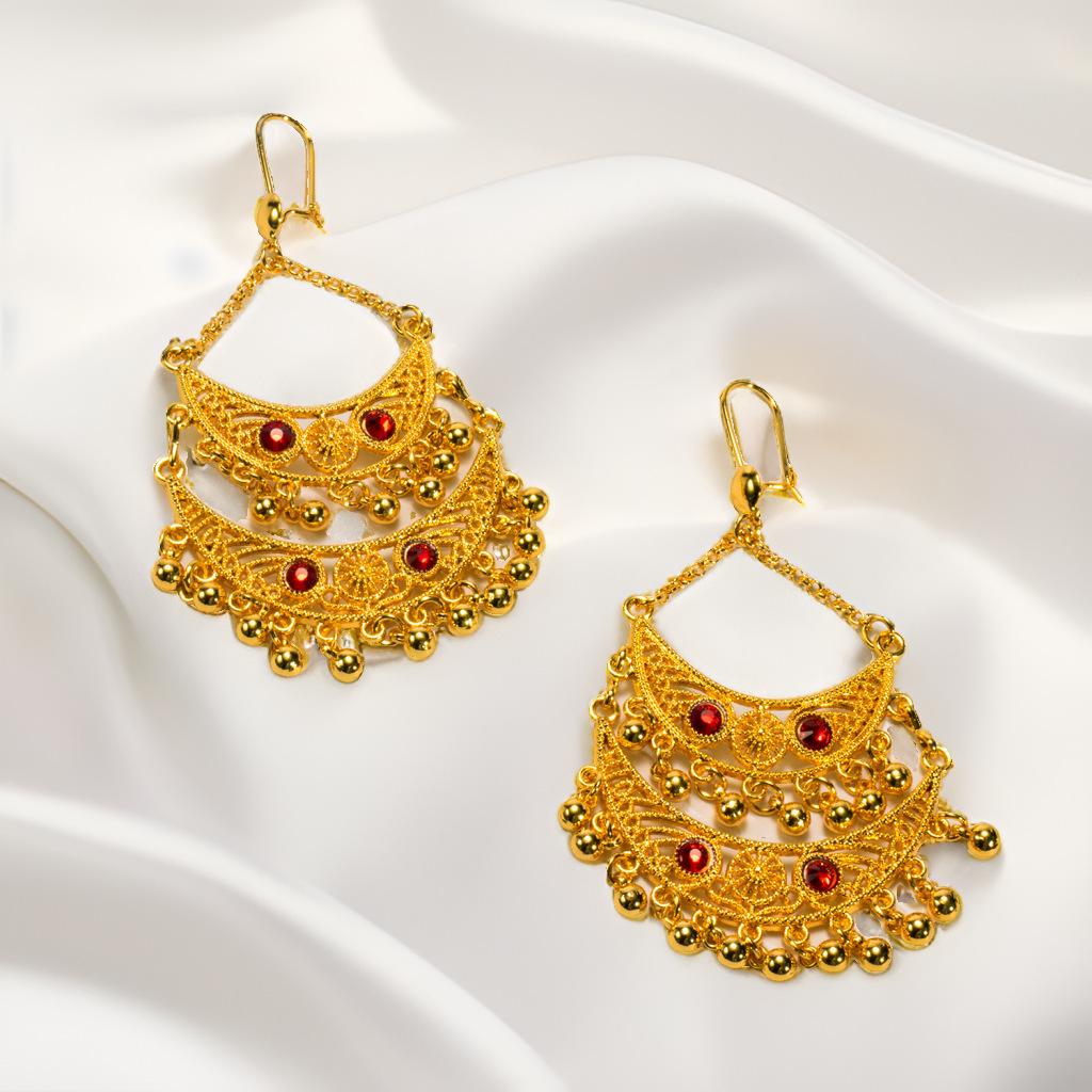 Ethnic Fashion In Dubai - Middle East Dubai Foreign Trade Earrings