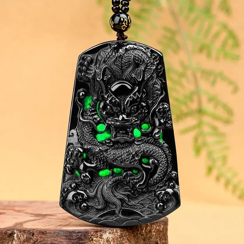 Ethnic Fashion Brands - Natural A Goods Pendant Ink Jade