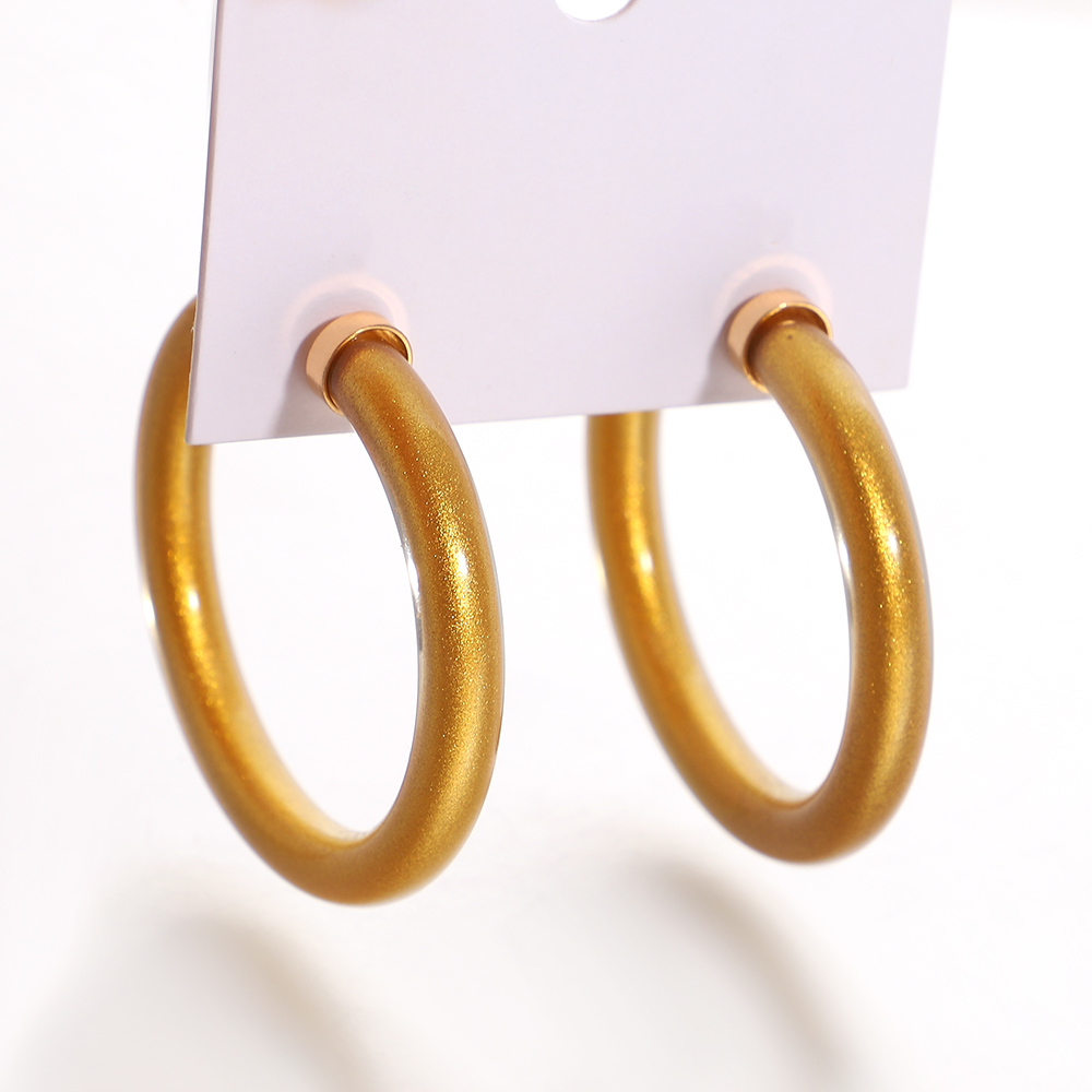 Ethnic Indian Fashion - Amorcome Fashion Golden Multicolor Silicone Hoop