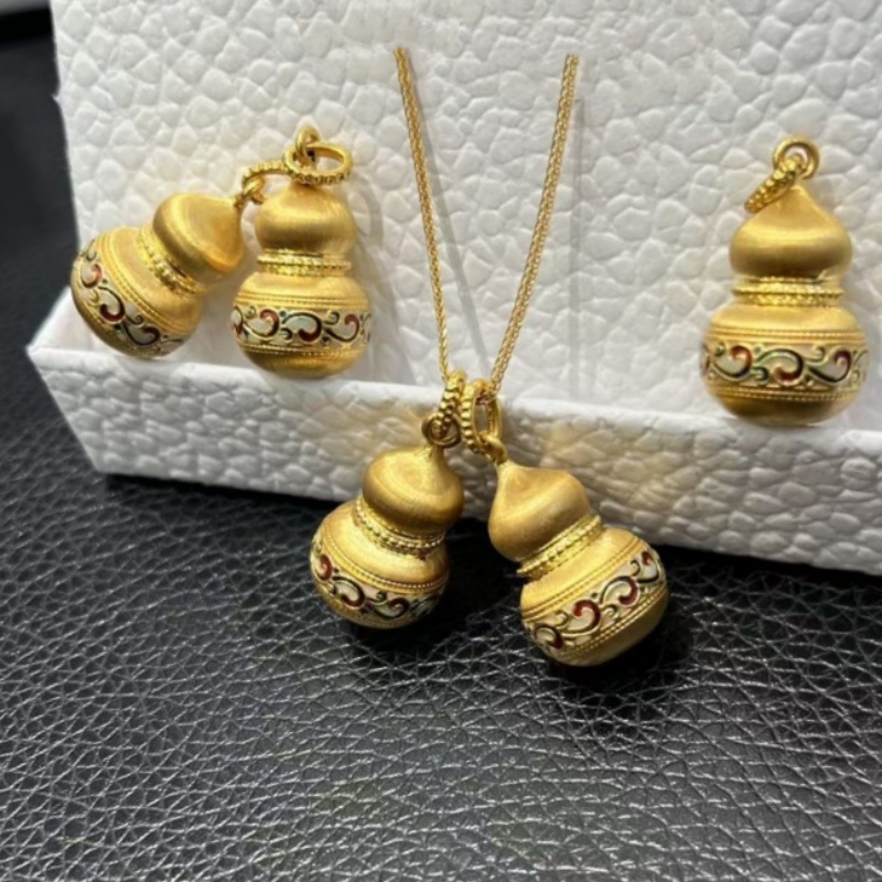 18K gold auspicious cloud gour - Ethnic Fashion Boutique 评论和价格