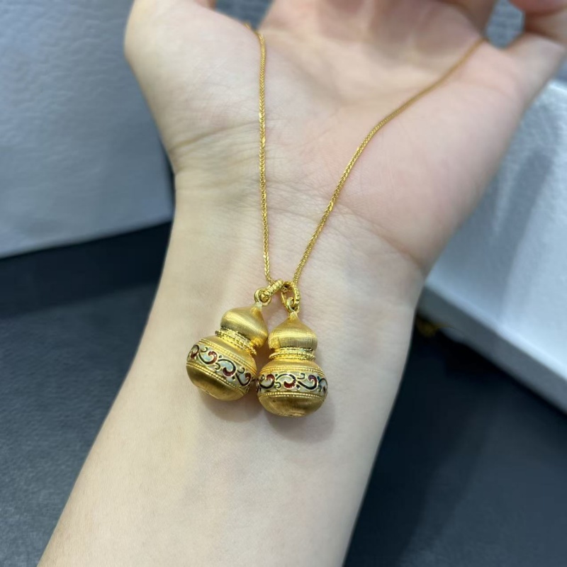 18K gold auspicious cloud gour - Ethnic Fashion Boutique 评论和价格