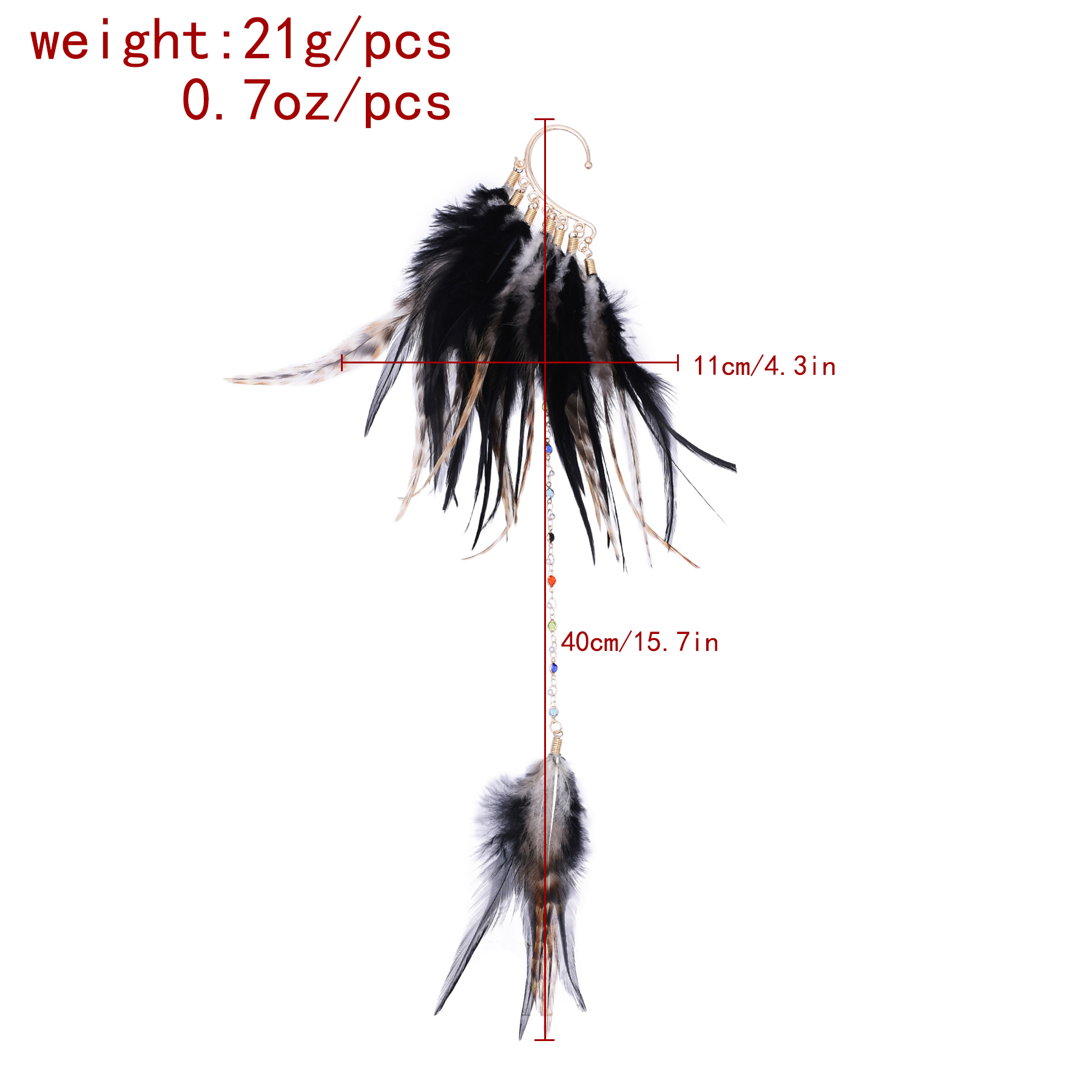 Bohemian Ethnic Style Feather  - Ethnic Indian Fashion 评论和价格