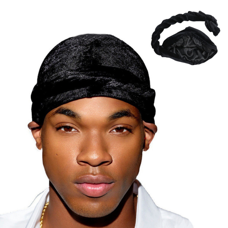 Solid Color Men's Velvet Head  - Ethnic Fashion Designer 评论和价格