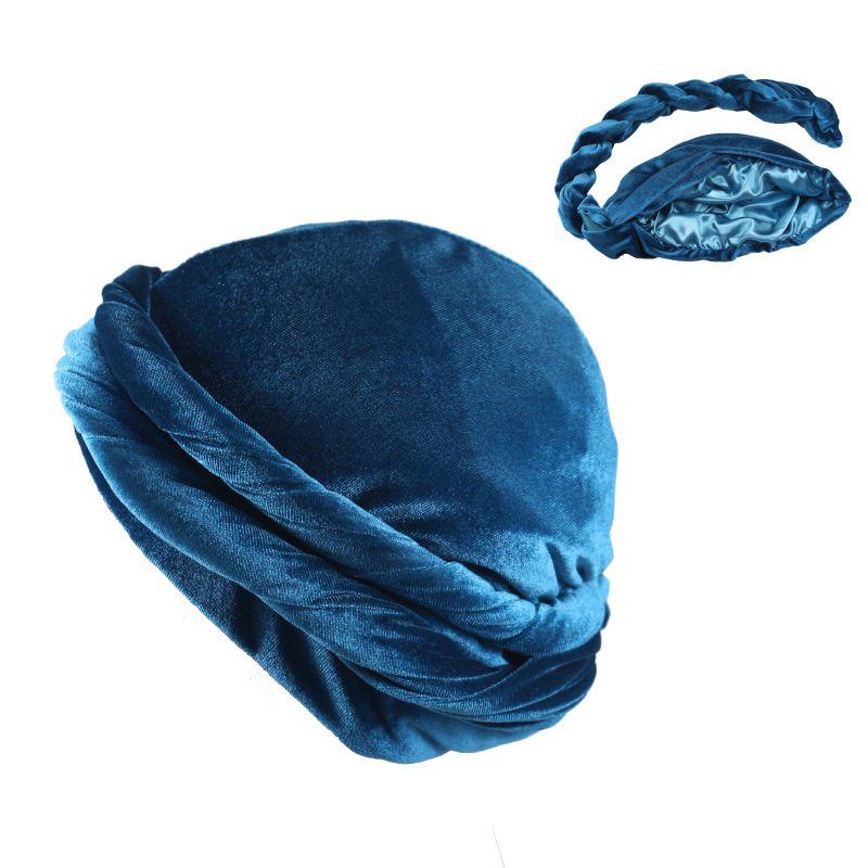 Solid Color Men's Velvet Head  - Ethnic Fashion Designer 评论和价格
