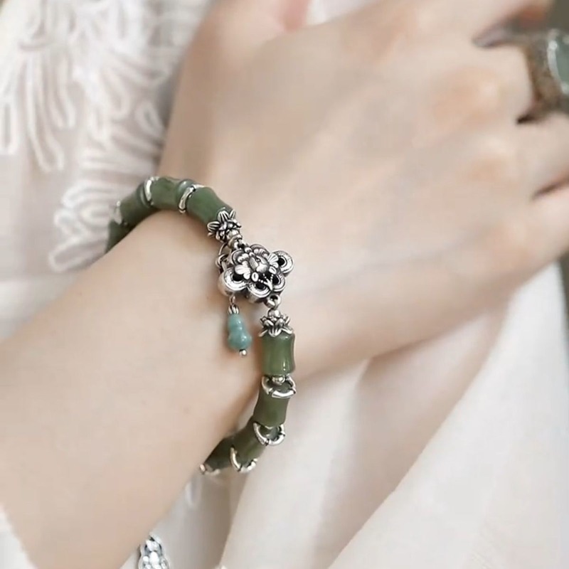 New Chinese Vintage Bamboo Gou - Ethnic Fashion Wear For Women 评论和价格