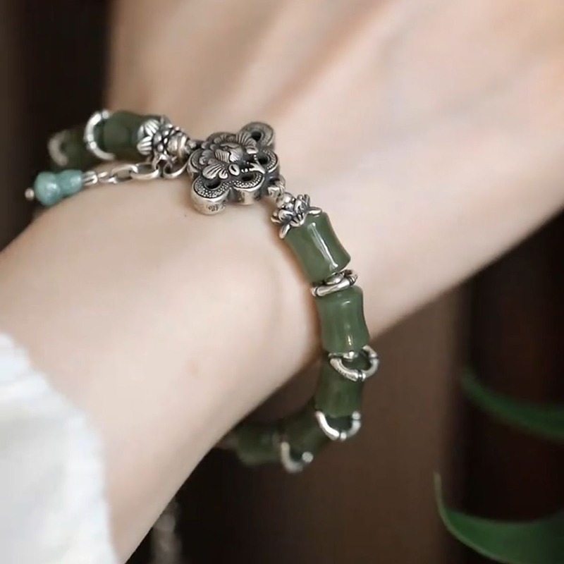 New Chinese Vintage Bamboo Gou - Ethnic Fashion Wear For Women 评论和价格