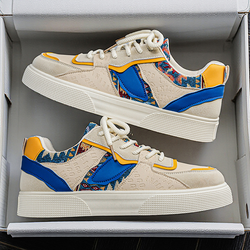Men's Vintage Patchwork Platfo - Ethnic Fashion For Men 评论和价格