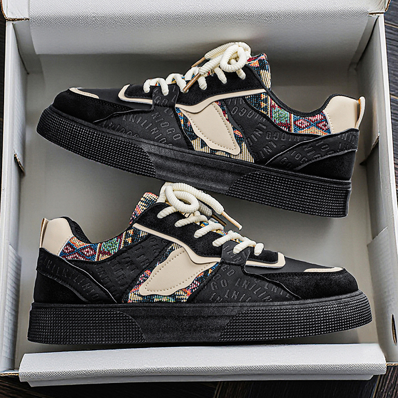 Men's Vintage Patchwork Platfo - Ethnic Fashion For Men 评论和价格