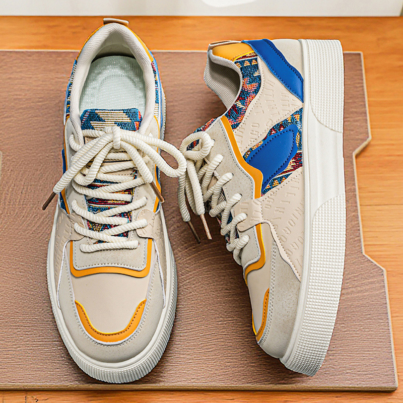 Men's Vintage Patchwork Platfo - Ethnic Fashion For Men 评论和价格