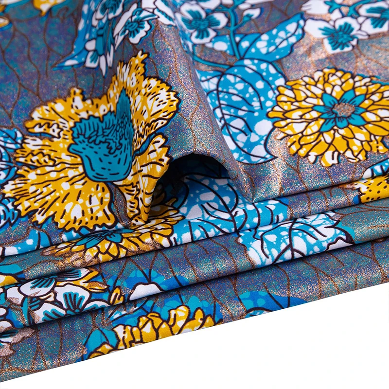 Cotton African Flash Gold Prin - African Ankara Print 评论和价格
