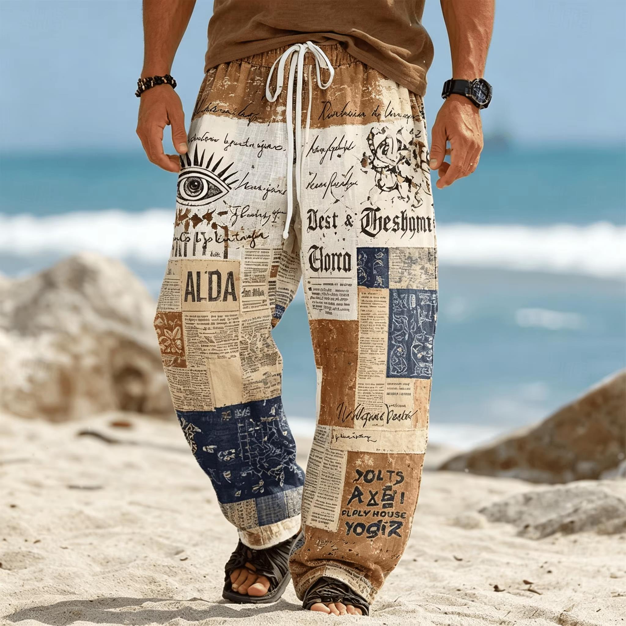 Summer Fashion New Bohemian Et - Ethnic Fashion For Men 评论和价格