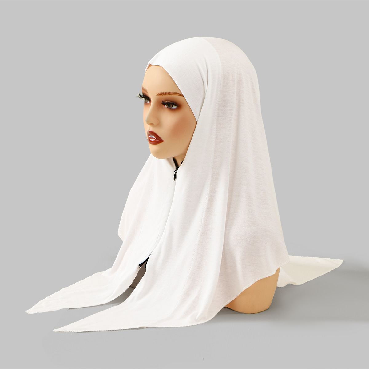 Zipper Design Muslim Hijab Sol - Ethnic Fashion Designer 评论和价格