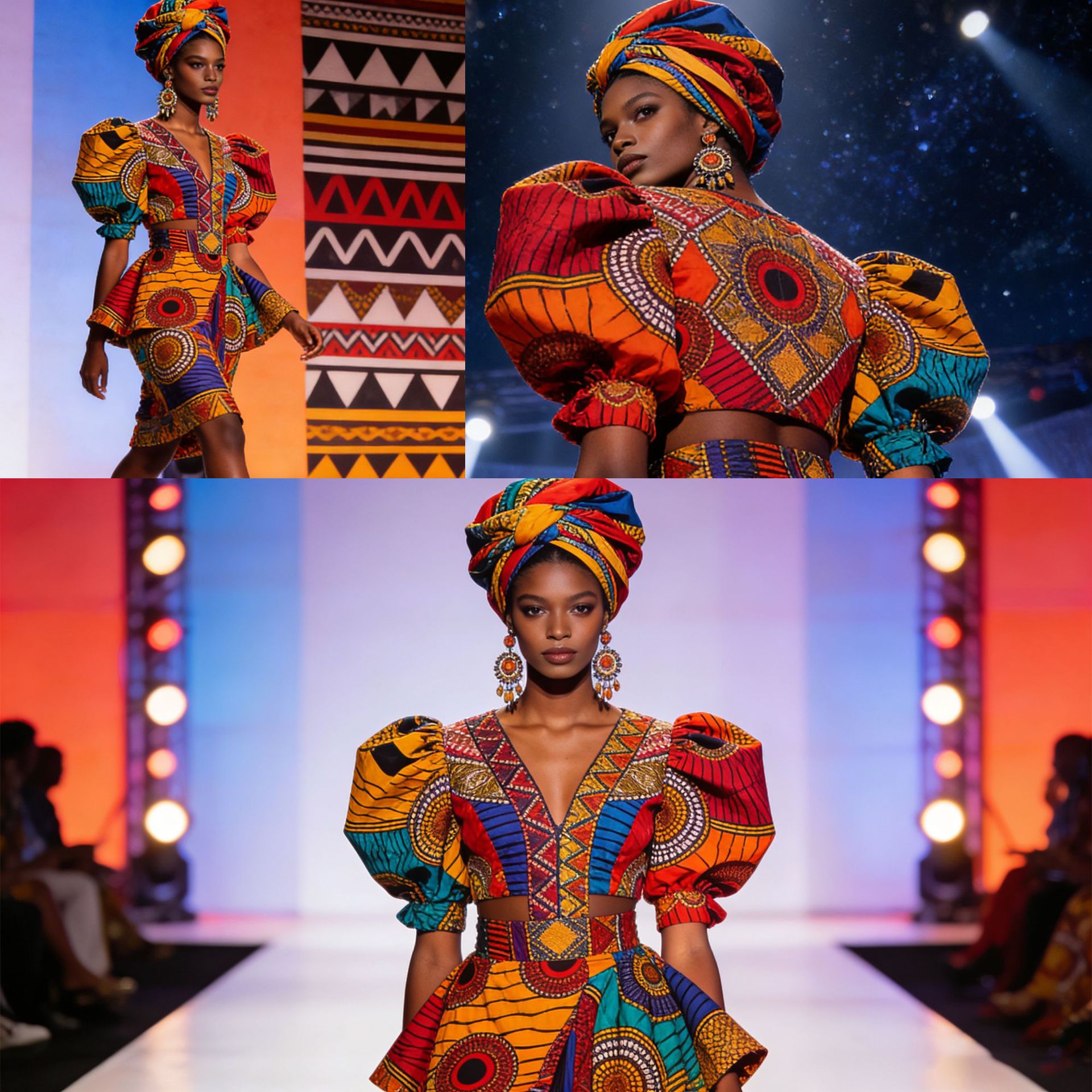 6Yards African Wax Print Doubl - African Ankara Print 评论和价格